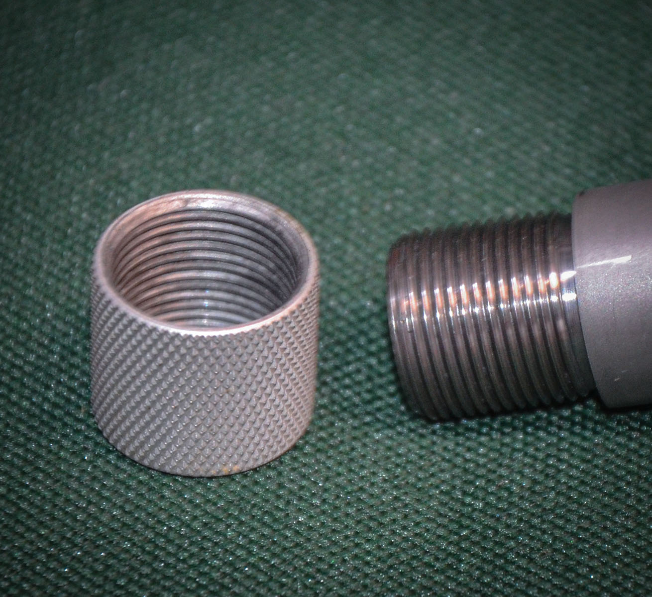 Threading the muzzle for suppressor or muzzle brake attachment it an option. Layne chose 5/8-24 for his two rifles.